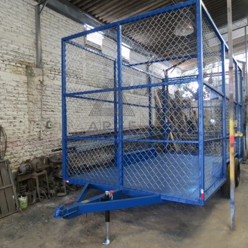 Jaula para transporte de PET y reciclados con malla ciclónica